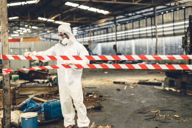 Professional Biohazard Cleanup technician working in Haralson, GA